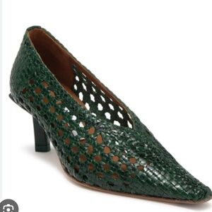 Rare Miista forest green Clelia pump 39/8.5